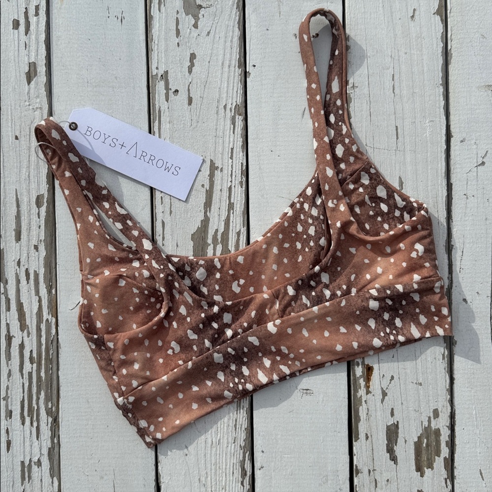 Boys + Arrows Dizzy Izzy Bikini Top in Bambi - Picture 3 of 4